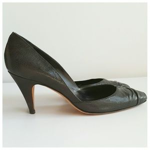 LOEFFLER RANDALL Black Leather Pumps SIZE 7.5